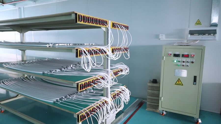 通电老化测试架视频截帧